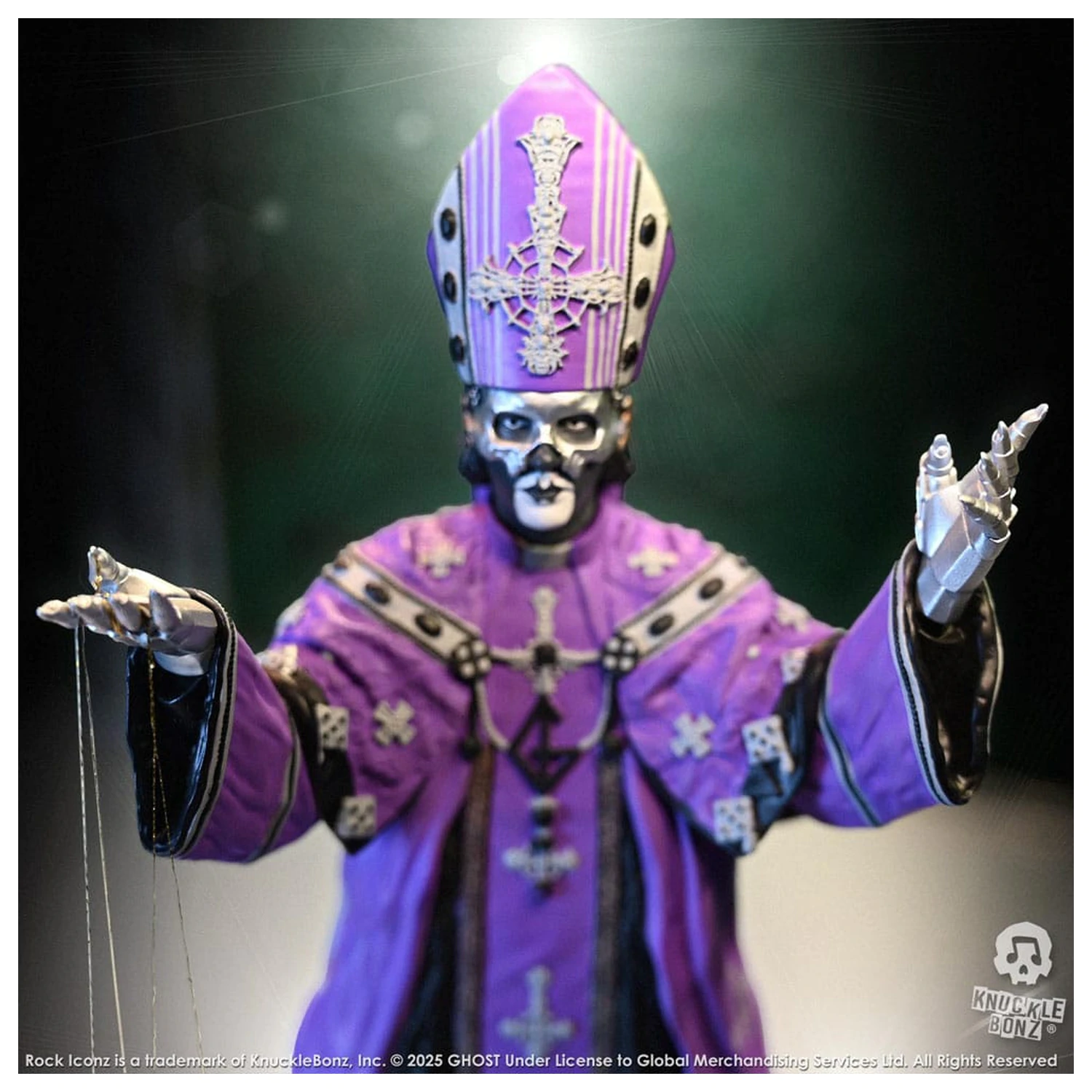 Ghost Rock Iconz Statue Papa V Perpetua Purple Robes 22 cm Produktfoto