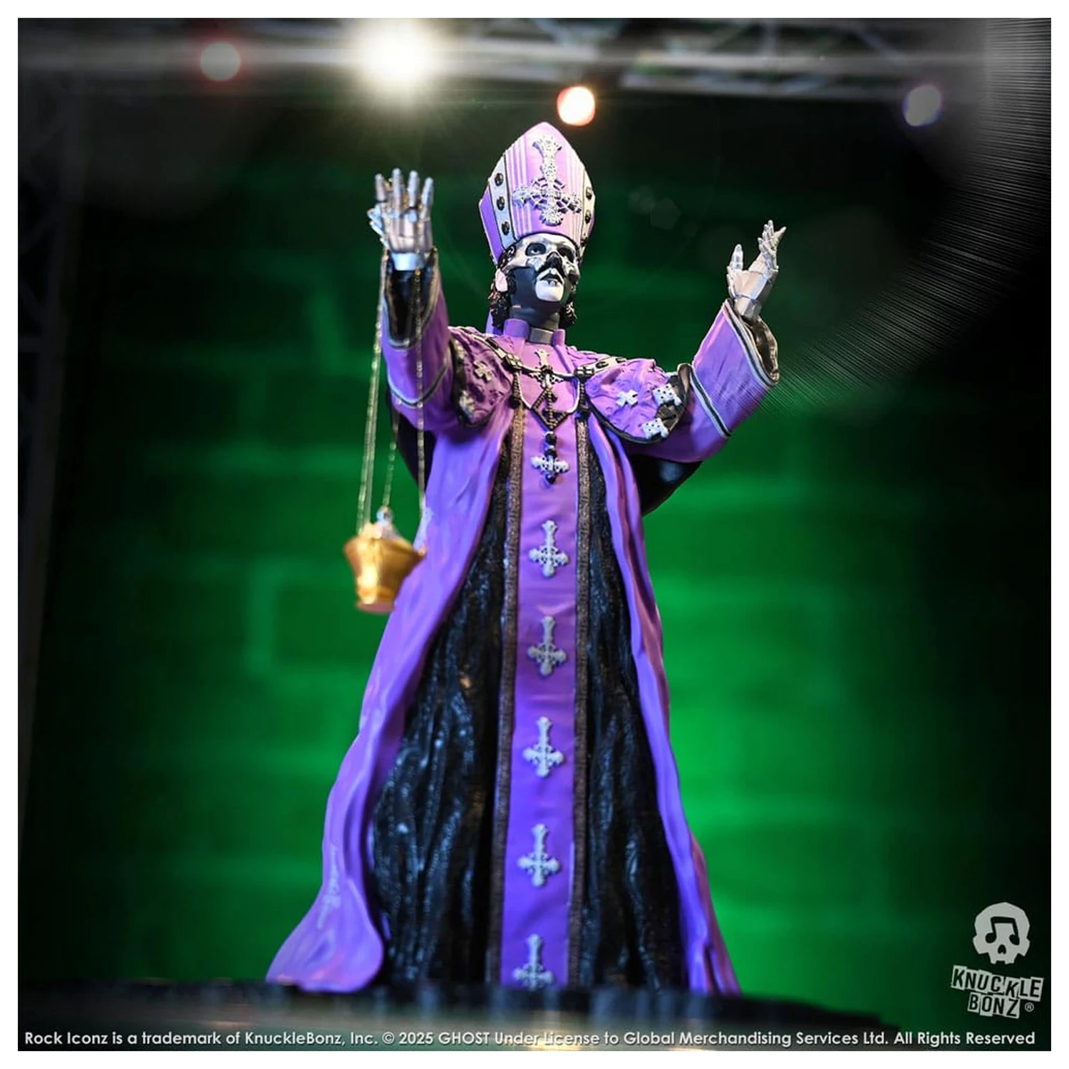 Ghost Rock Iconz Statue Papa V Perpetua Purple Robes 22 cm Produktfoto