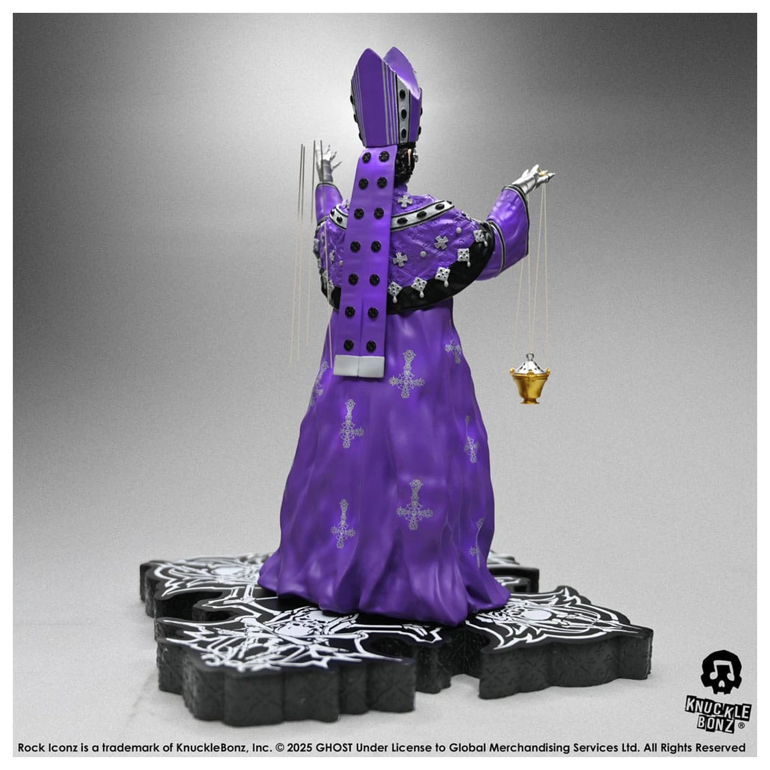 Ghost Rock Iconz Statue Papa V Perpetua Purple Robes 22 cm Produktfoto