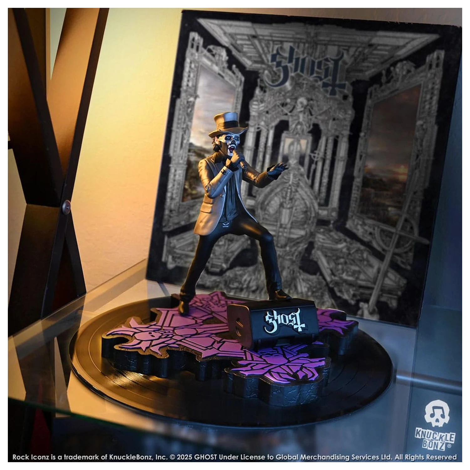 Ghost Rock Iconz Statue Papa V Perpetua Top Hat 22 cm Produktfoto