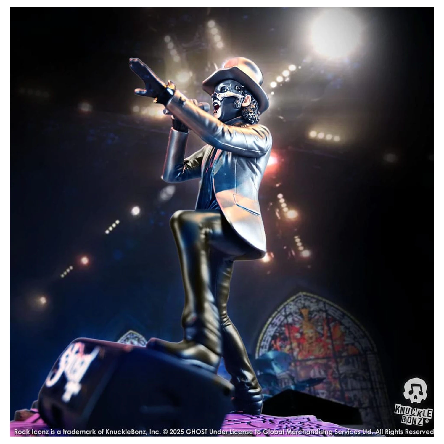 Ghost Rock Iconz Statue Papa V Perpetua Top Hat 22 cm Produktfoto