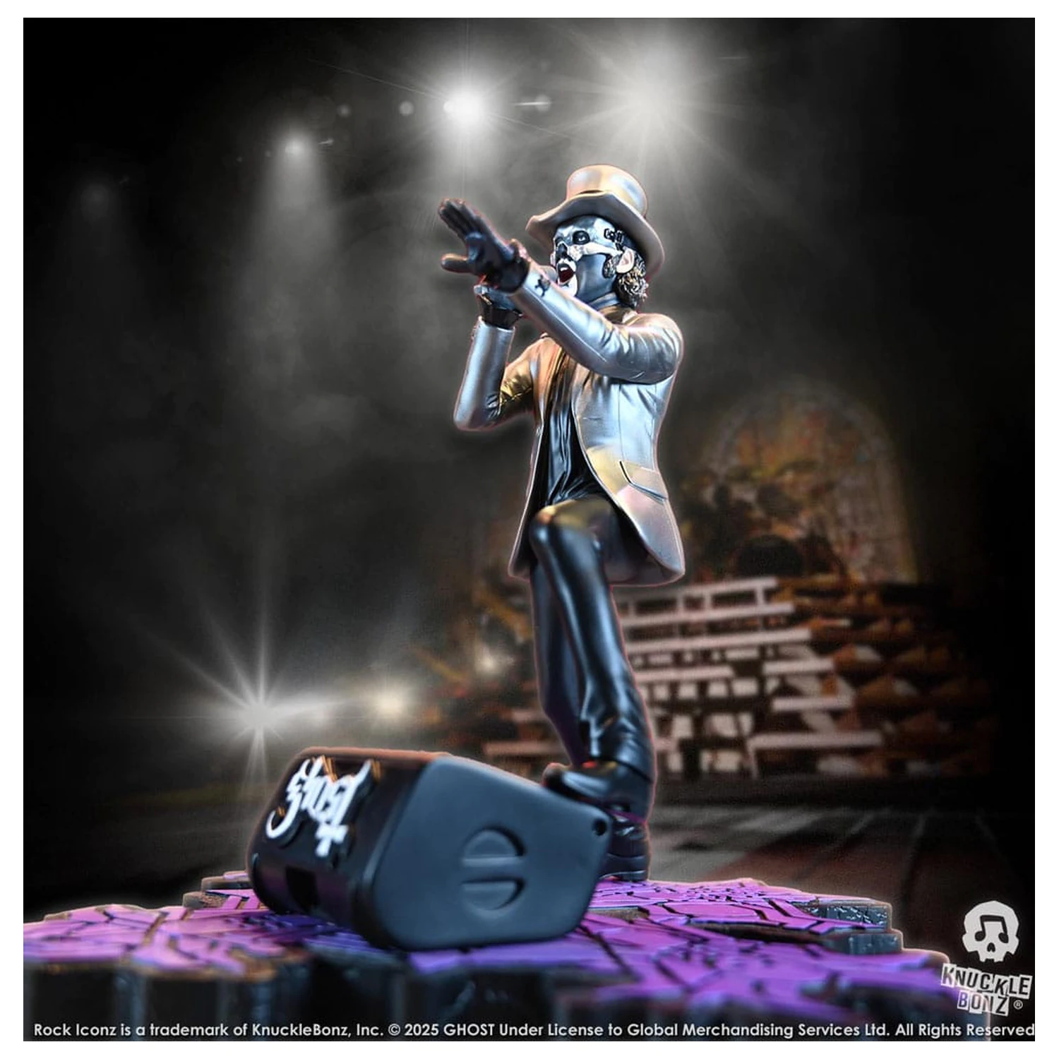 Ghost Rock Iconz Statue Papa V Perpetua Top Hat 22 cm Produktfoto