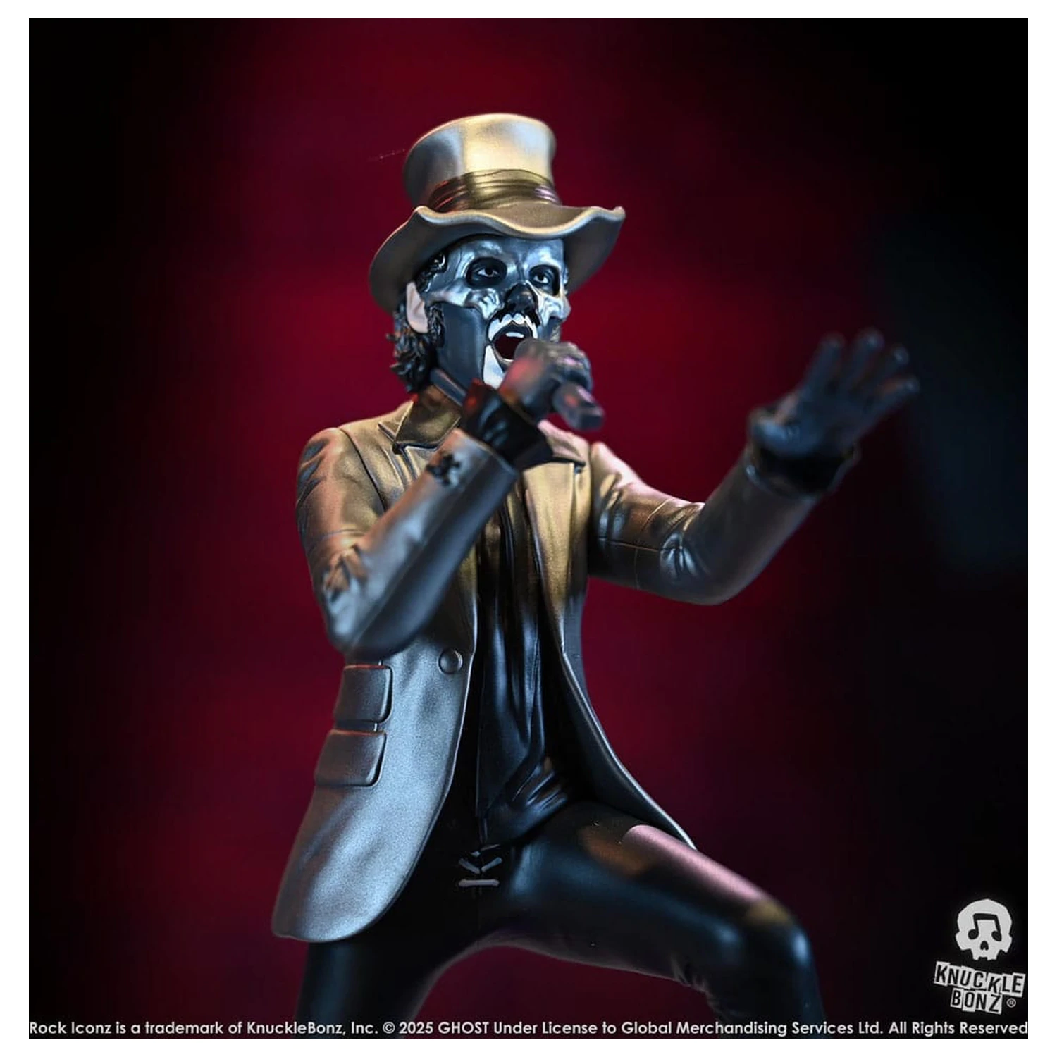 Ghost Rock Iconz Statue Papa V Perpetua Top Hat 22 cm Produktfoto