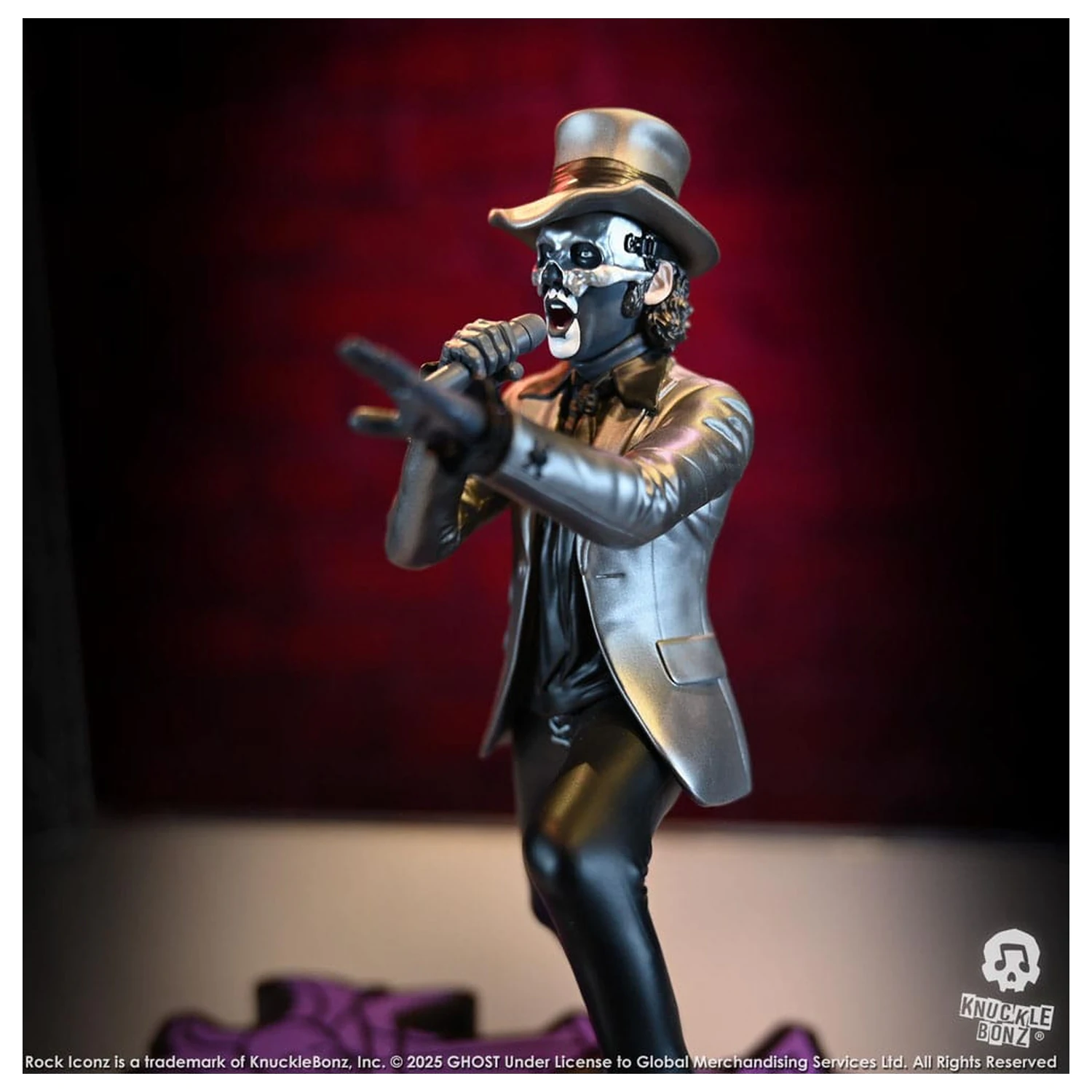 Ghost Rock Iconz Statue Papa V Perpetua Top Hat 22 cm Produktfoto