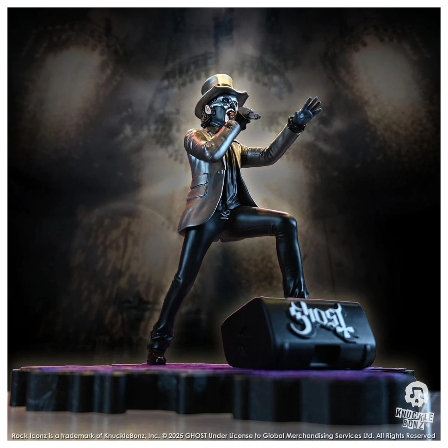 Ghost Rock Iconz Statue Papa V Perpetua Top Hat 22 cm Produktfoto