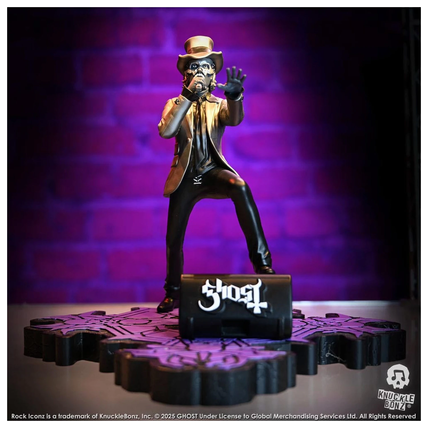 Ghost Rock Iconz Statue Papa V Perpetua Top Hat 22 cm Produktfoto