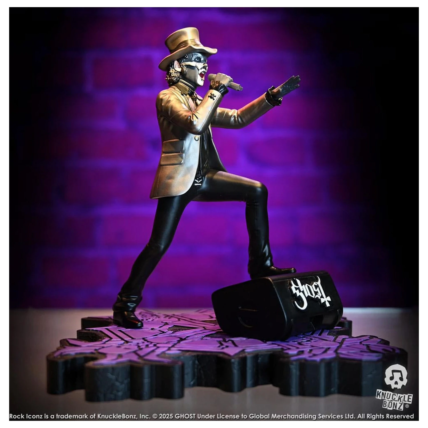 Ghost Rock Iconz Statue Papa V Perpetua Top Hat 22 cm Produktfoto