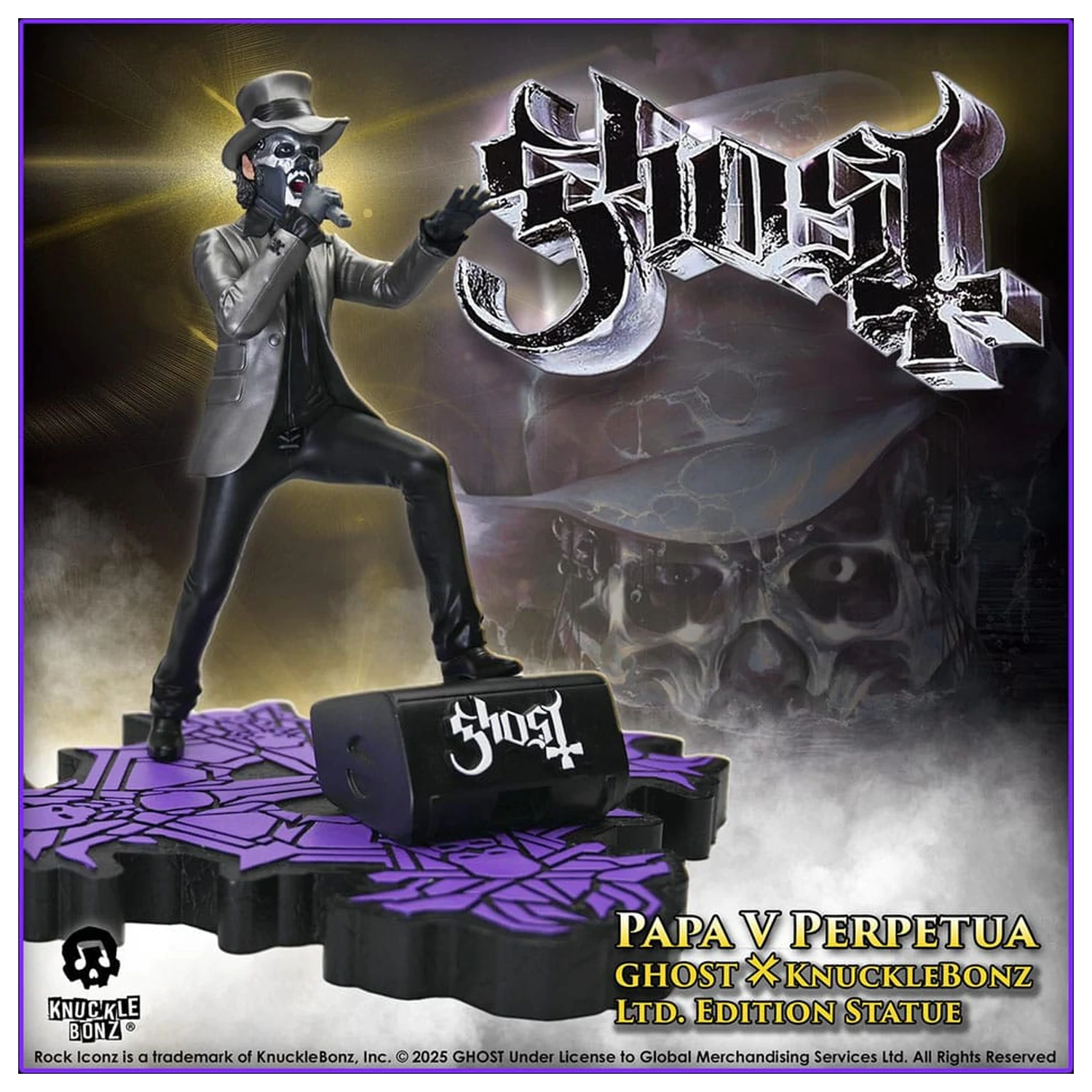 Ghost Rock Iconz Statue Papa V Perpetua Top Hat 22 cm Produktfoto