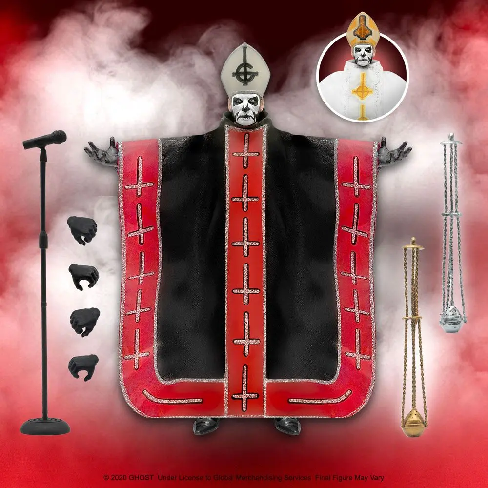 Ghost Ultimates Actionfigur Papa Emeritus I 18 cm Produktfoto