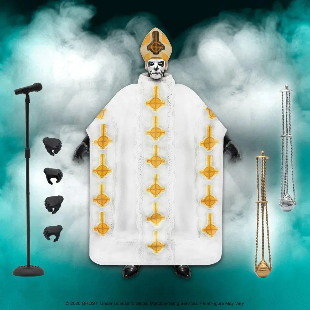 Ghost Ultimates Actionfigur Papa Emeritus I 18 cm Produktfoto