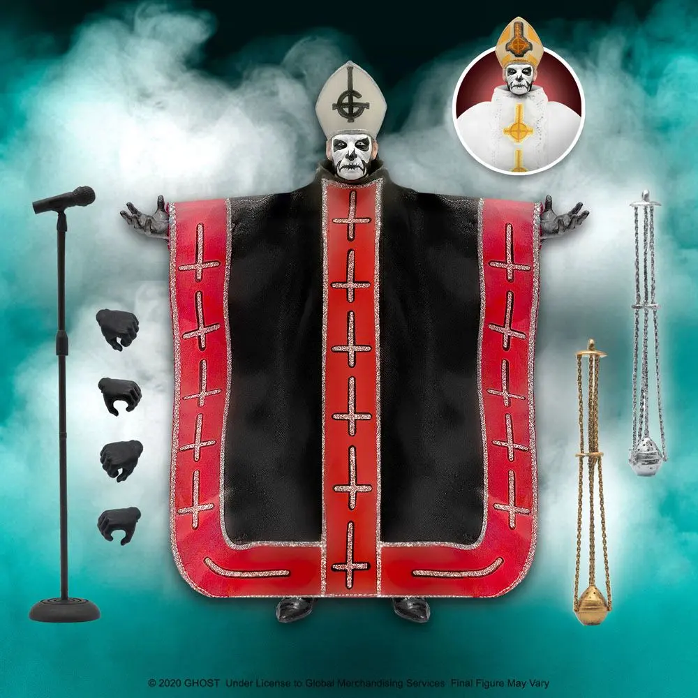Ghost Ultimates Actionfigur Papa Emeritus I 18 cm Produktfoto