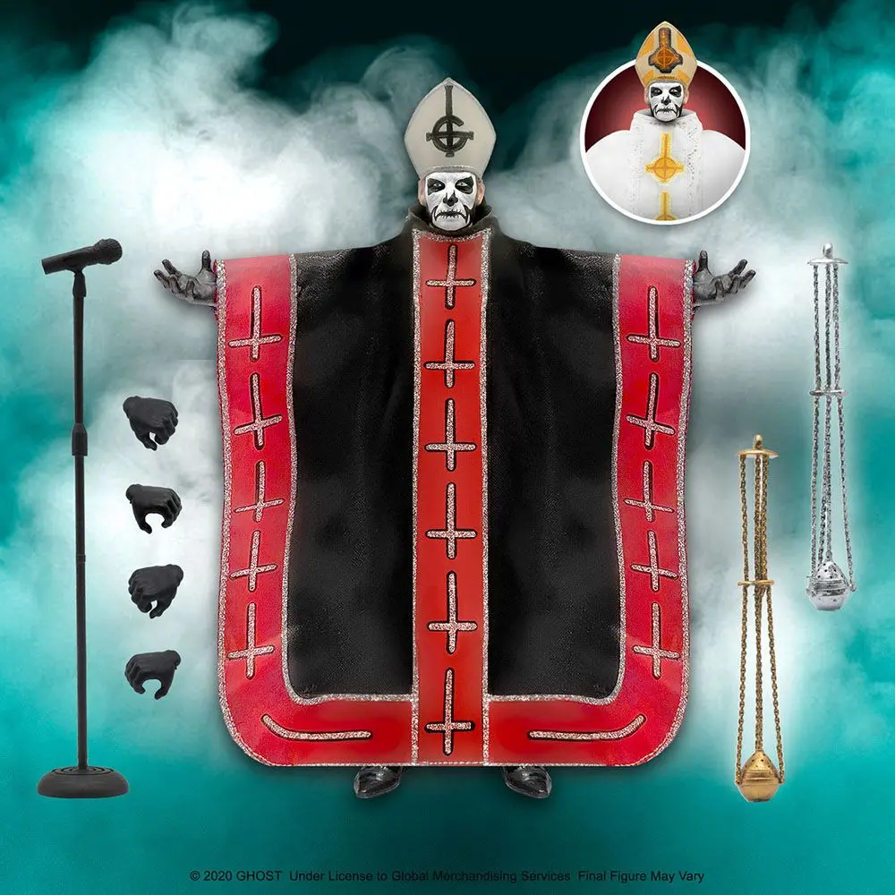 Ghost Ultimates Actionfigur Papa Emeritus I 18 cm Produktfoto