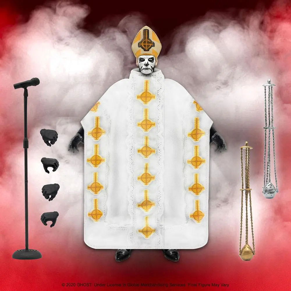Ghost Ultimates Actionfigur Papa Emeritus I 18 cm Produktfoto