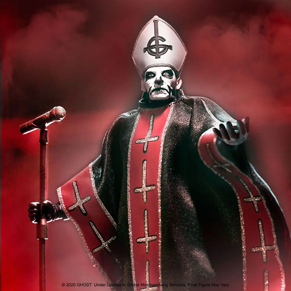 Ghost Ultimates Actionfigur Papa Emeritus I 18 cm Produktfoto