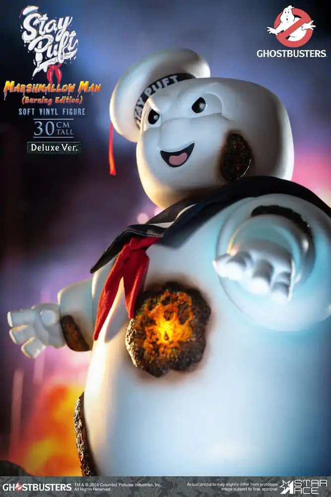 Ghostbusters Soft Vinyl Statue Stay Puft Marshmallow Man Burnign Edition Deluxe Version 30 cm termékfotó