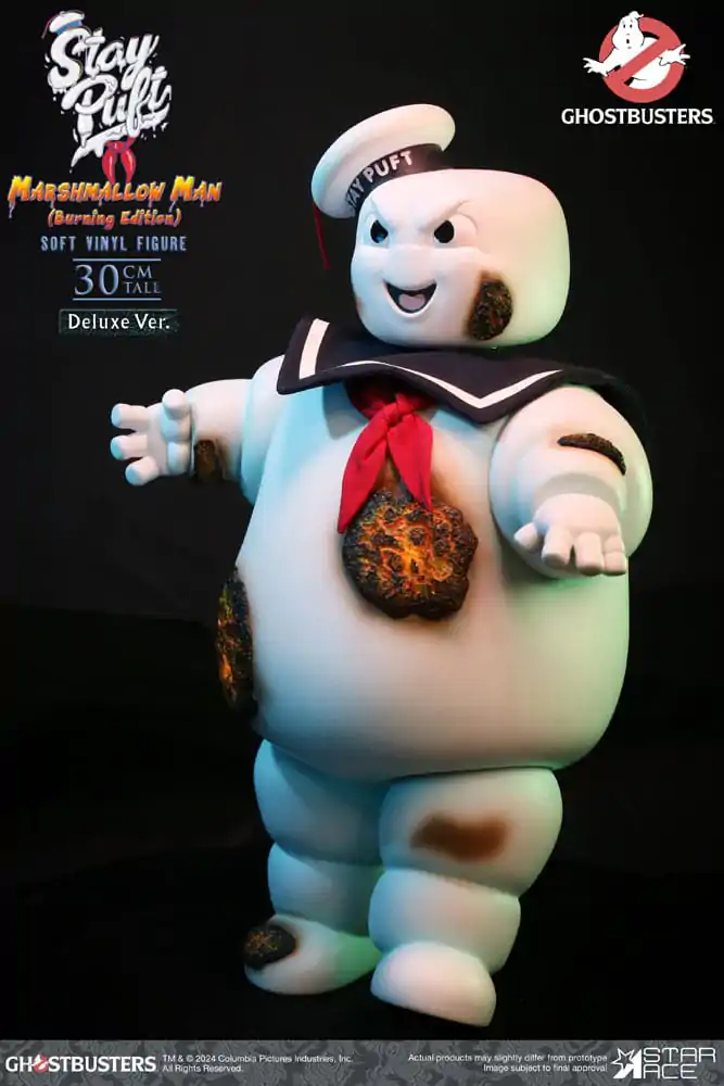 Ghostbusters Soft Vinyl Statue Stay Puft Marshmallow Man Burnign Edition Deluxe Version 30 cm Produktfoto