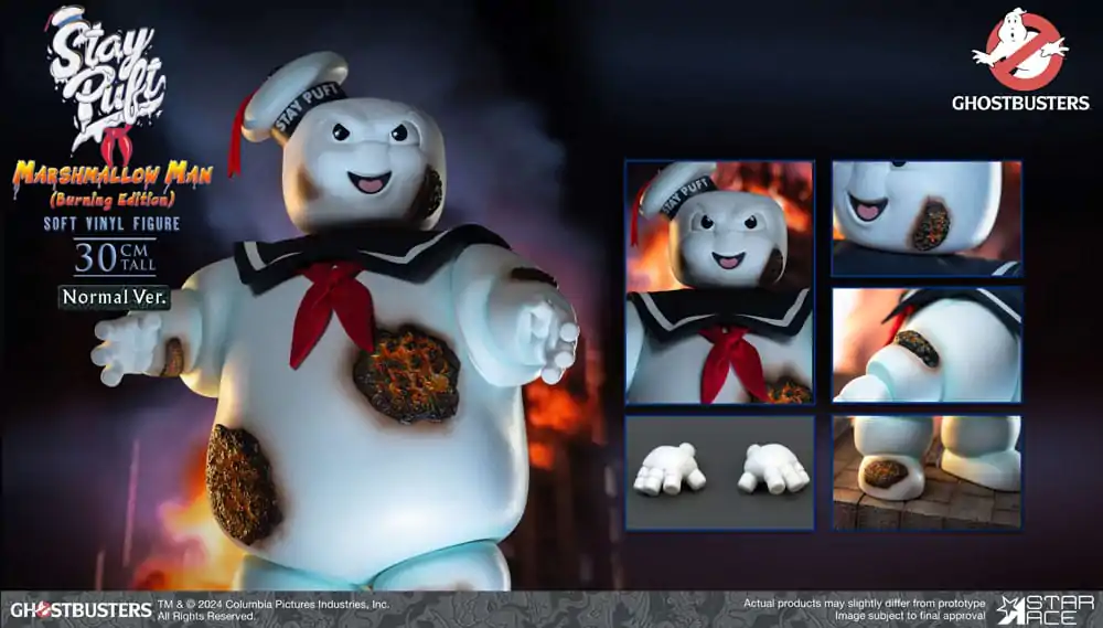 Ghostbusters Soft Vinyl Statue Stay Puft Marshmallow Man Burning Edition Normal Version 30 cm termékfotó