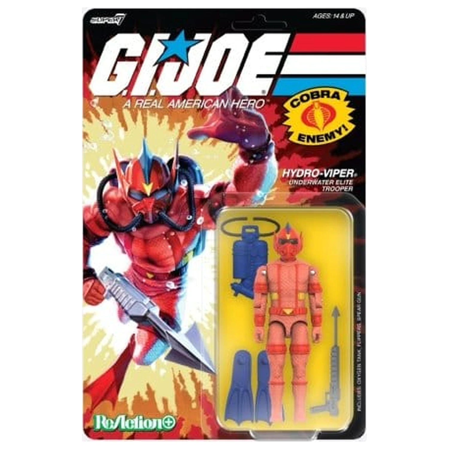 GI Joe ReAction+ Actionfigur Wave 07 Hydro Viper (Comic) 10 cm Produktfoto