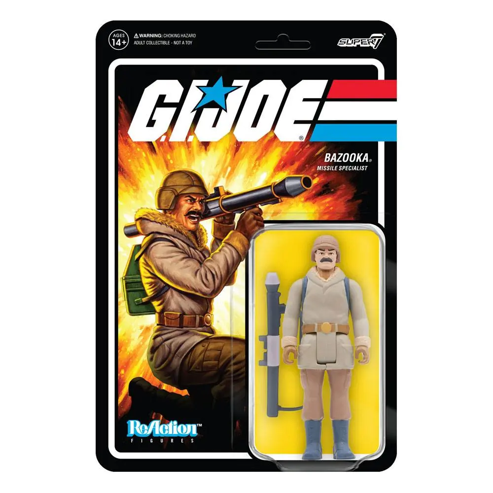 GI Joe ReAction Actionfigur Bazooka (Arctic) Wave 2 10 cm Produktfoto