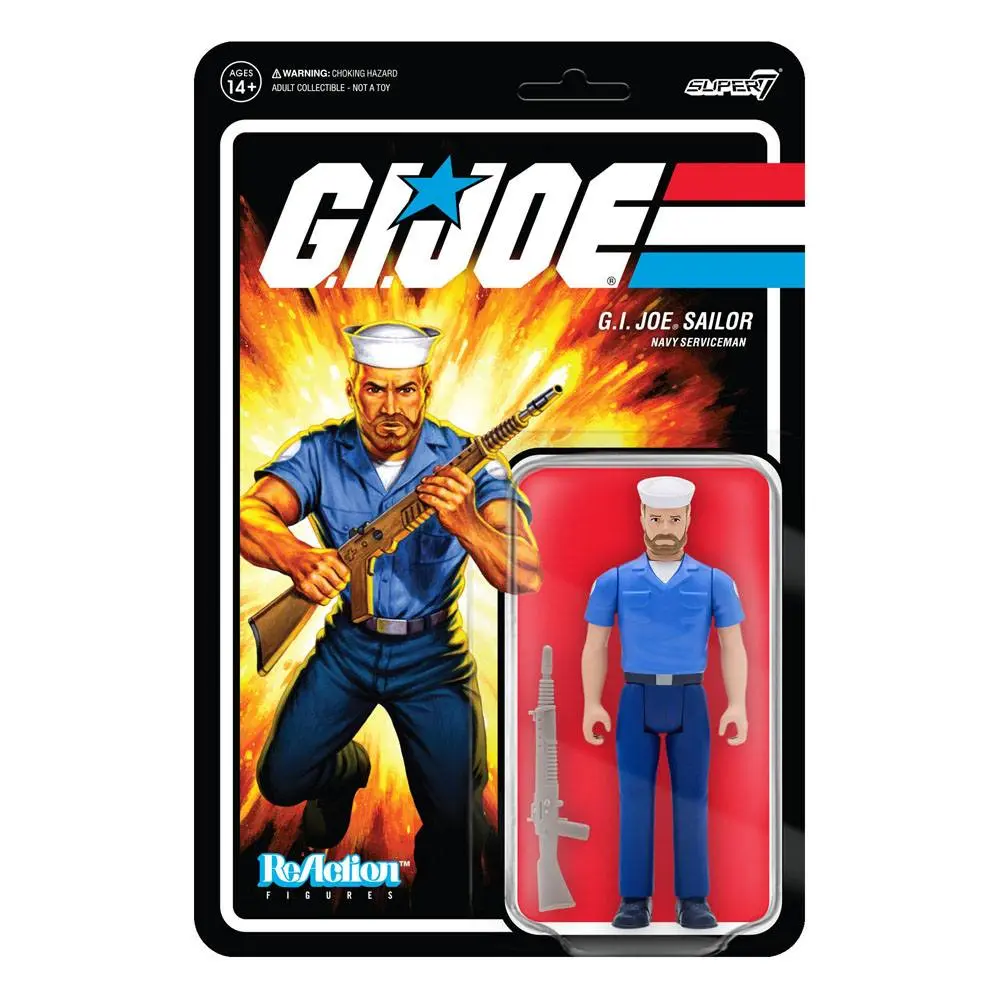 GI Joe ReAction Actionfigur Blueshirt Beard (Pink) Wave 2 10 cm Produktfoto