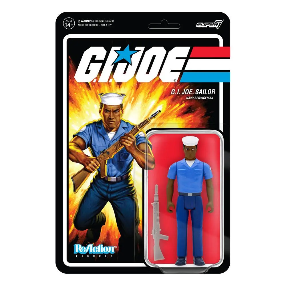 GI Joe ReAction Actionfigur Blueshirt Clean (Dark Brown) Wave 2 10 cm Produktfoto