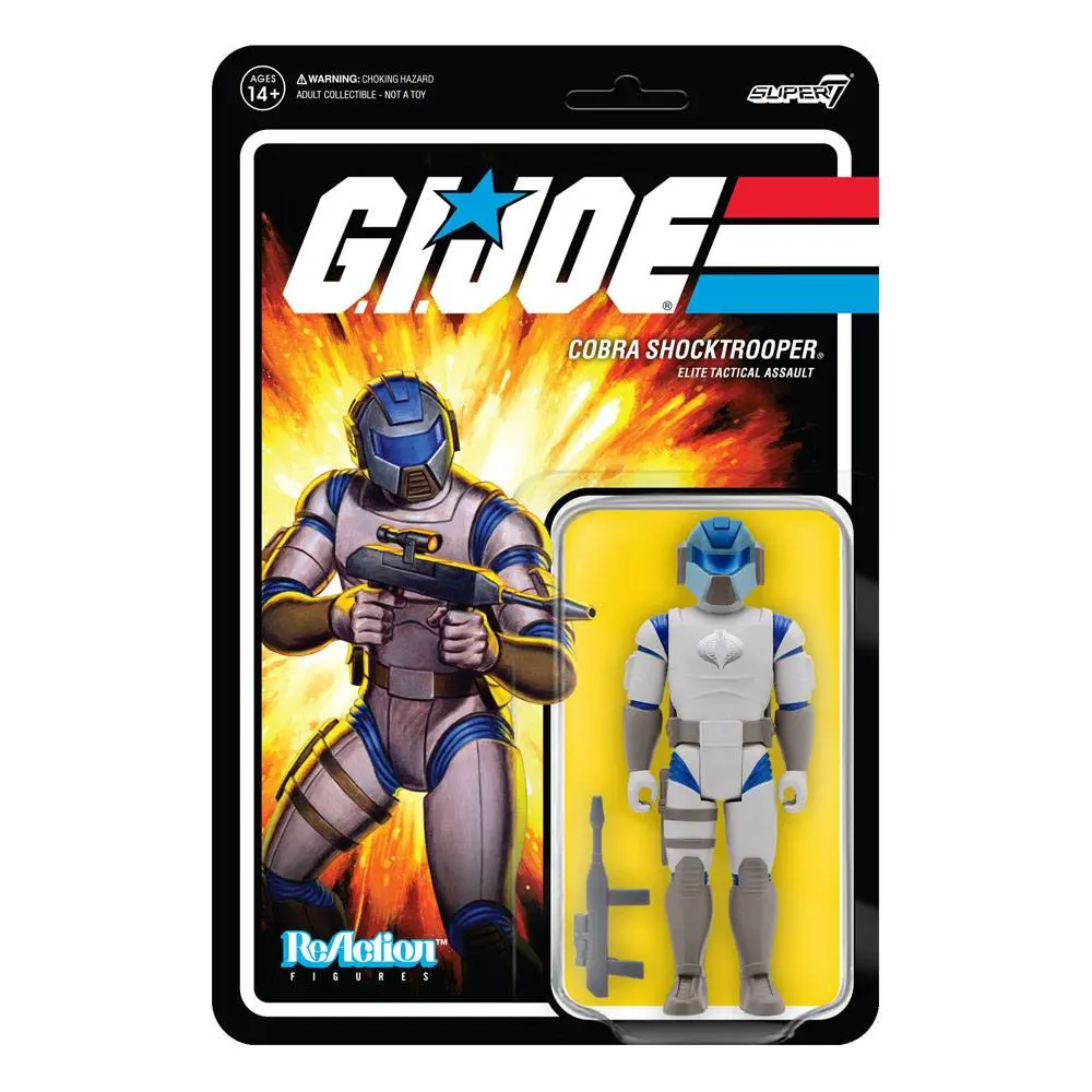 GI Joe ReAction Actionfigur Cobra Shocktrooper Officer Rifle C Wave 2 10 cm Produktfoto