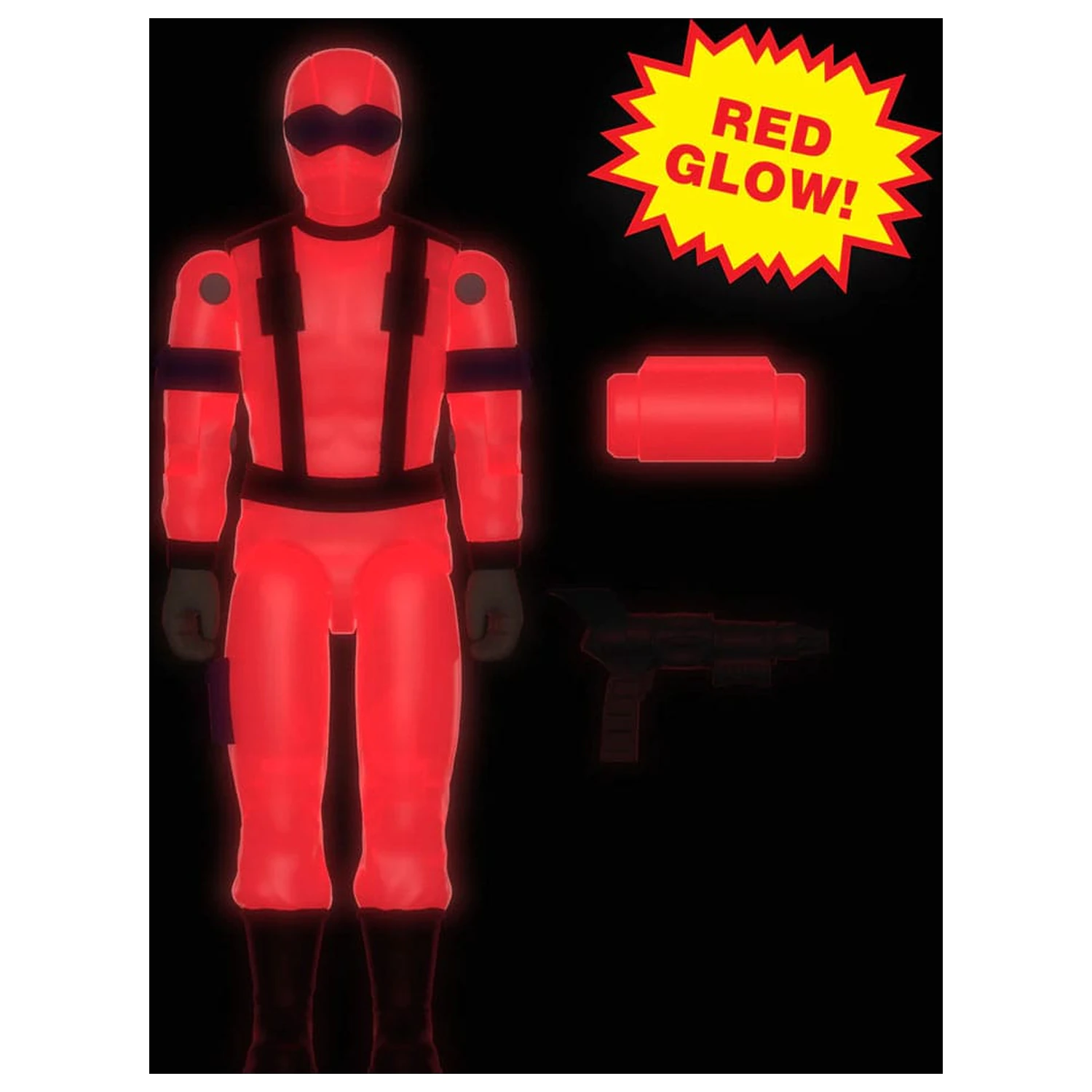 GI Joe ReAction+ Actionfigur Welle 06 Snake Eyes (Red Glow, Crystal Poison) 10 cm Produktfoto