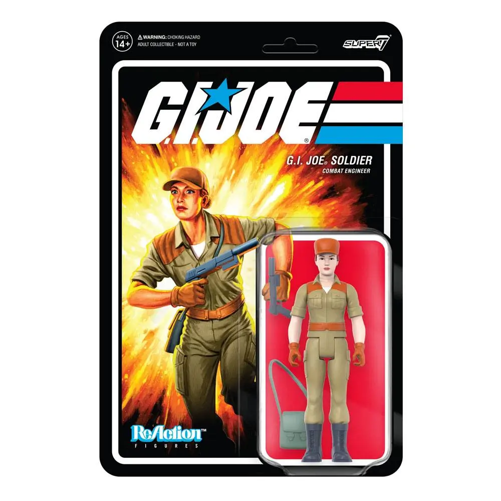 GI Joe ReAction Actionfigur Wave 3 Female Combat Engineer Bun Hair (Pink) 10 cm Produktfoto