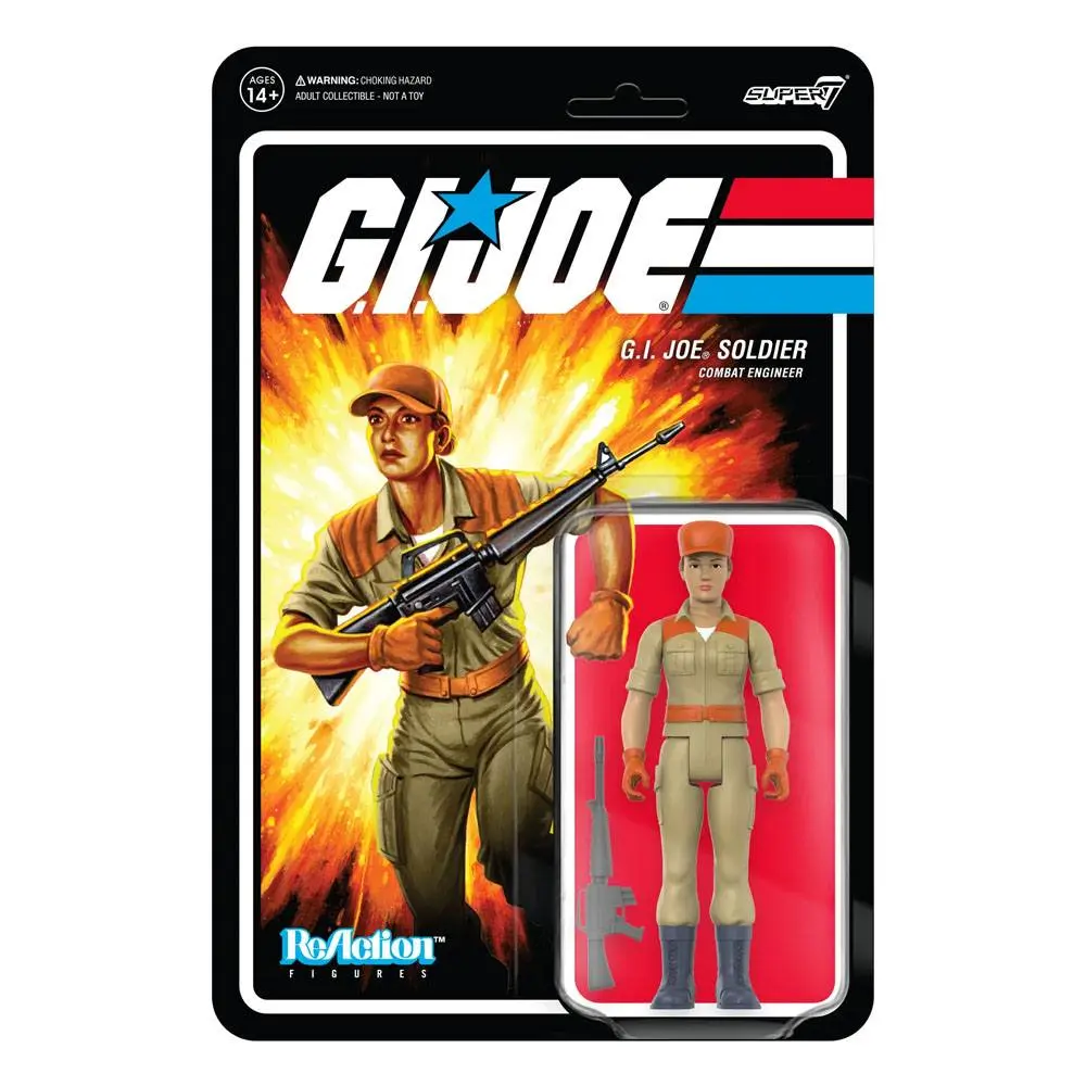 GI Joe ReAction Actionfigur Wave 3 Female Combat Engineer Bun Hair (Tan)10 cm Produktfoto