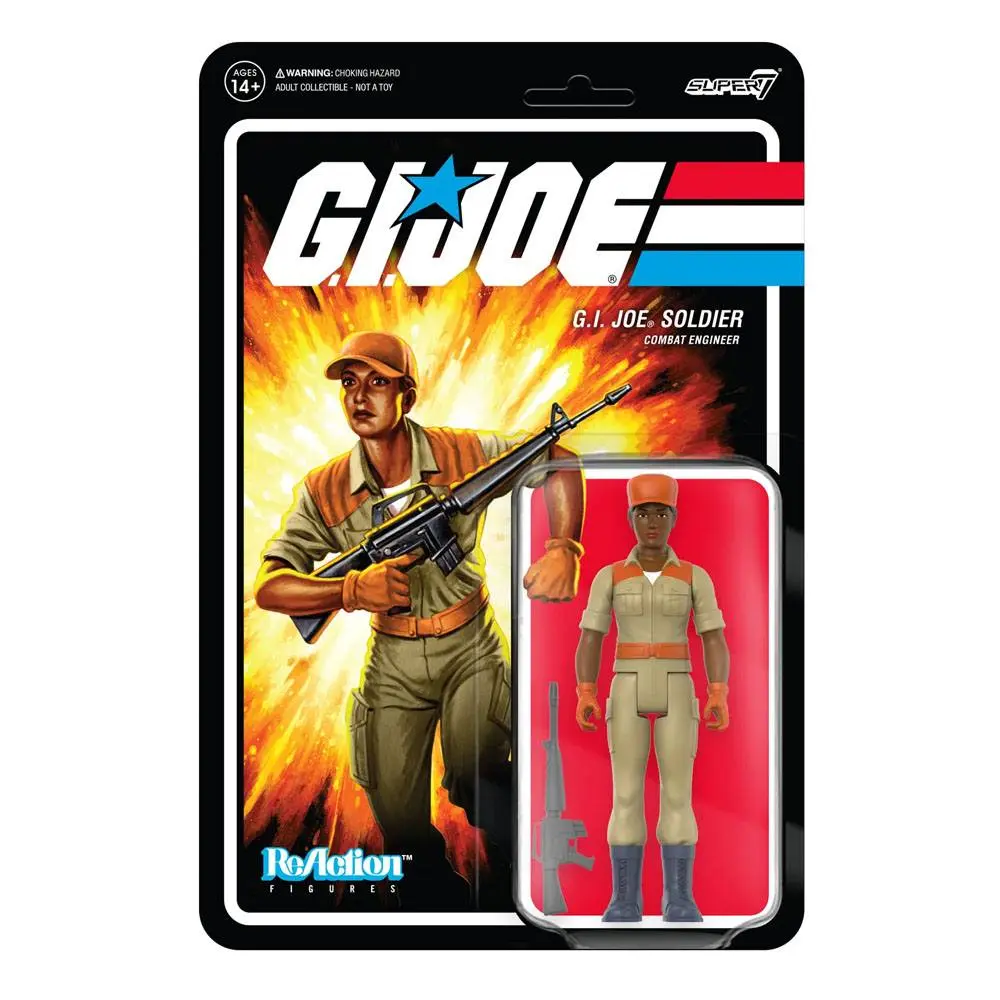 GI Joe ReAction Actionfigur Wave 3 Female Combat Engineer Short Hair (Brown) 10 cm Produktfoto