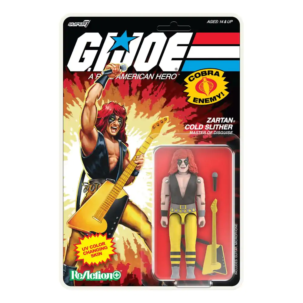 GI Joe ReAction+ Action Figur Welle 3 Zartan Cold Slither (Cartoon) 10 cm Produktfoto