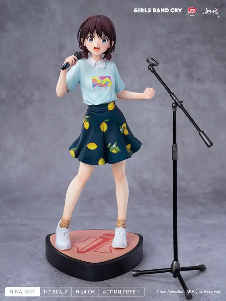Girls Band Cry Natsu wo Mankitsu shite Sakebe Series No. 1 PVC Statue 1/7 Nina Iseri 24 cm Produktfoto