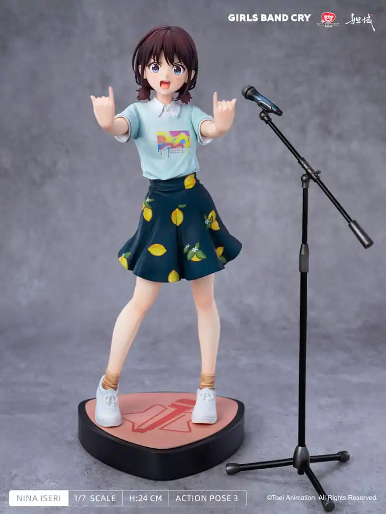 Girls Band Cry Natsu wo Mankitsu shite Sakebe Series No. 1 PVC Statue 1/7 Nina Iseri 24 cm Produktfoto