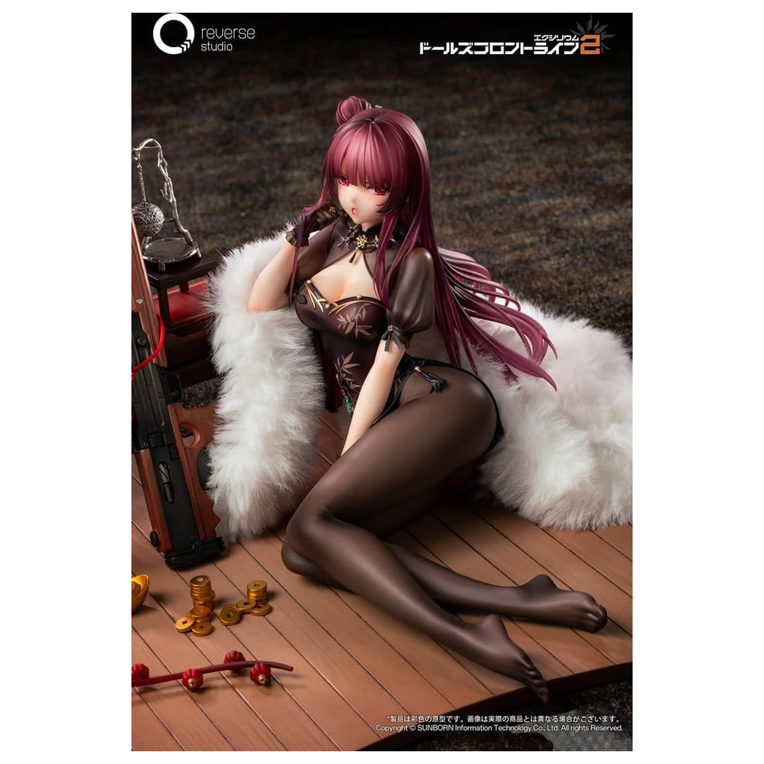 Girls´ Frontline 2: Exilium Statue 1/6 Makiatto: Embroidered Bamboo, Blooming Shadows Ver. 13 cm Produktfoto