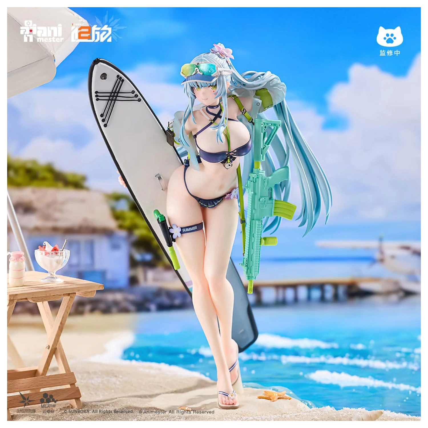 Girls' Frontline 2: Exilium Statue 1/7 HK416 Cerulean Breaker 24 cm Produktfoto
