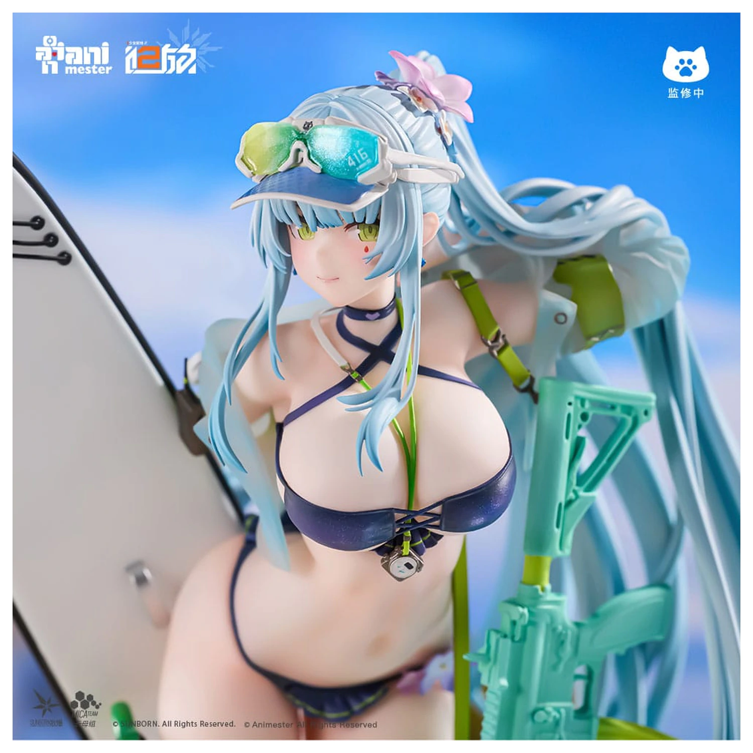 Girls' Frontline 2: Exilium Statue 1/7 HK416 Cerulean Breaker 24 cm Produktfoto