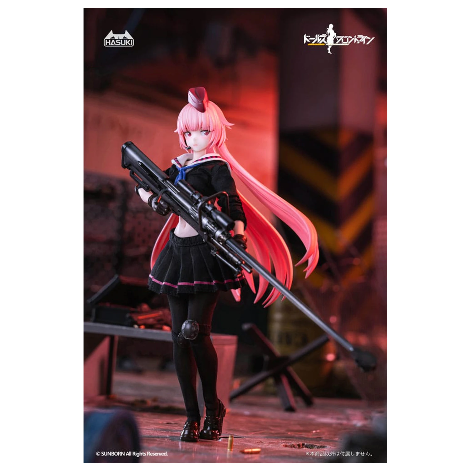 Girls´ Frontline Pocket Art Action Action Figur 1/12 PA011 NTW-20 16 cm Produktfoto