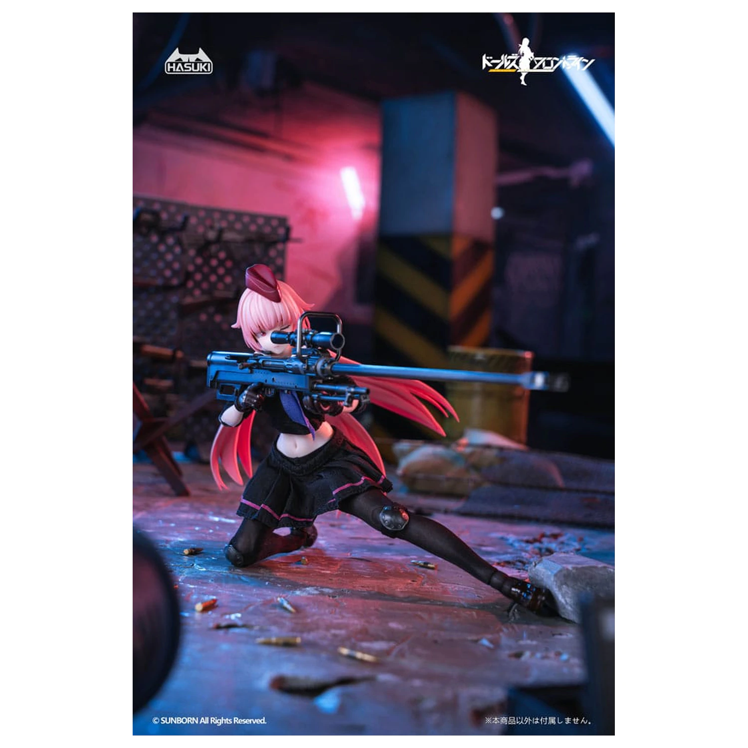 Girls´ Frontline Pocket Art Action Action Figur 1/12 PA011 NTW-20 16 cm Produktfoto