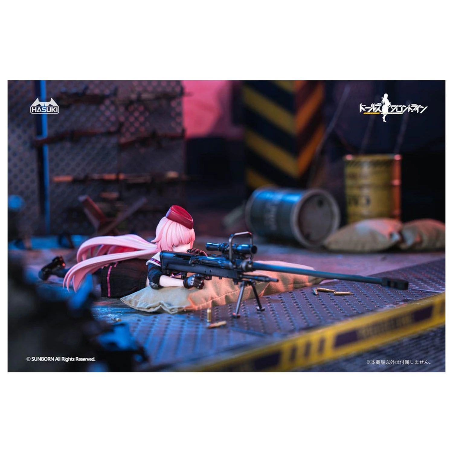 Girls´ Frontline Pocket Art Action Action Figur 1/12 PA011 NTW-20 16 cm Produktfoto