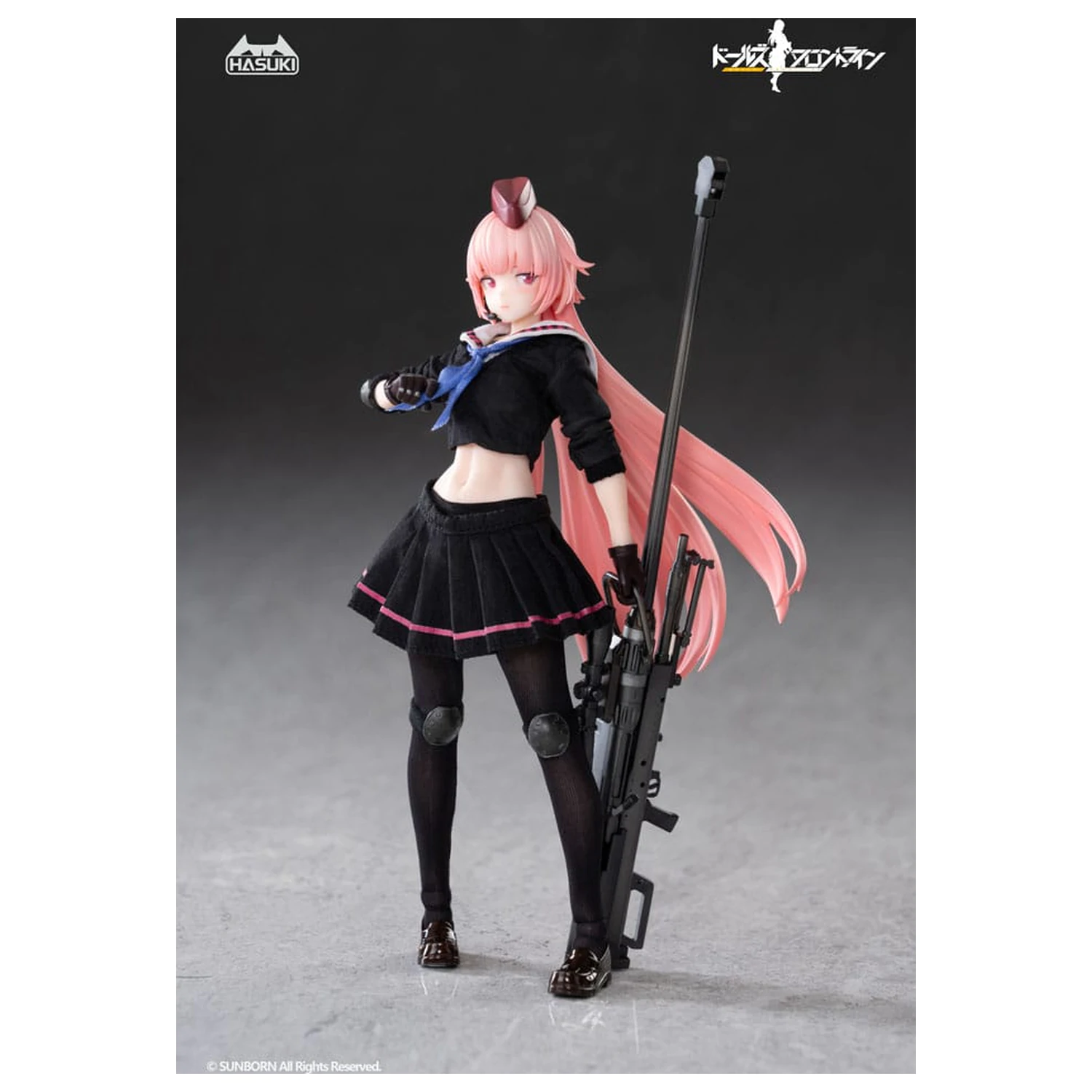 Girls´ Frontline Pocket Art Action Action Figur 1/12 PA011 NTW-20 16 cm Produktfoto