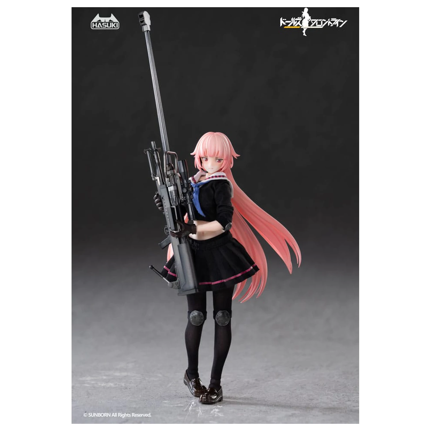 Girls´ Frontline Pocket Art Action Action Figur 1/12 PA011 NTW-20 16 cm Produktfoto