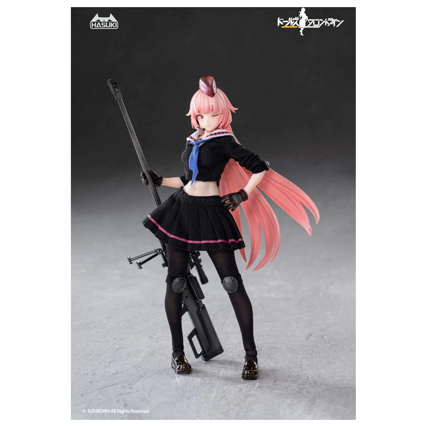 Girls´ Frontline Pocket Art Action Action Figur 1/12 PA011 NTW-20 16 cm Produktfoto