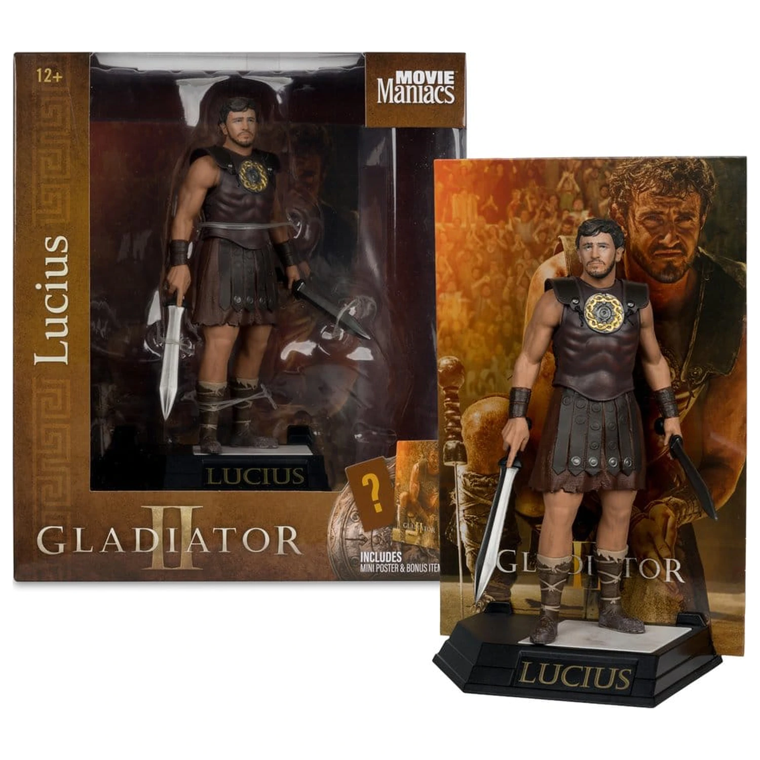 Gladiator II Movie Maniacs Statue Lucius 16 cm Produktfoto