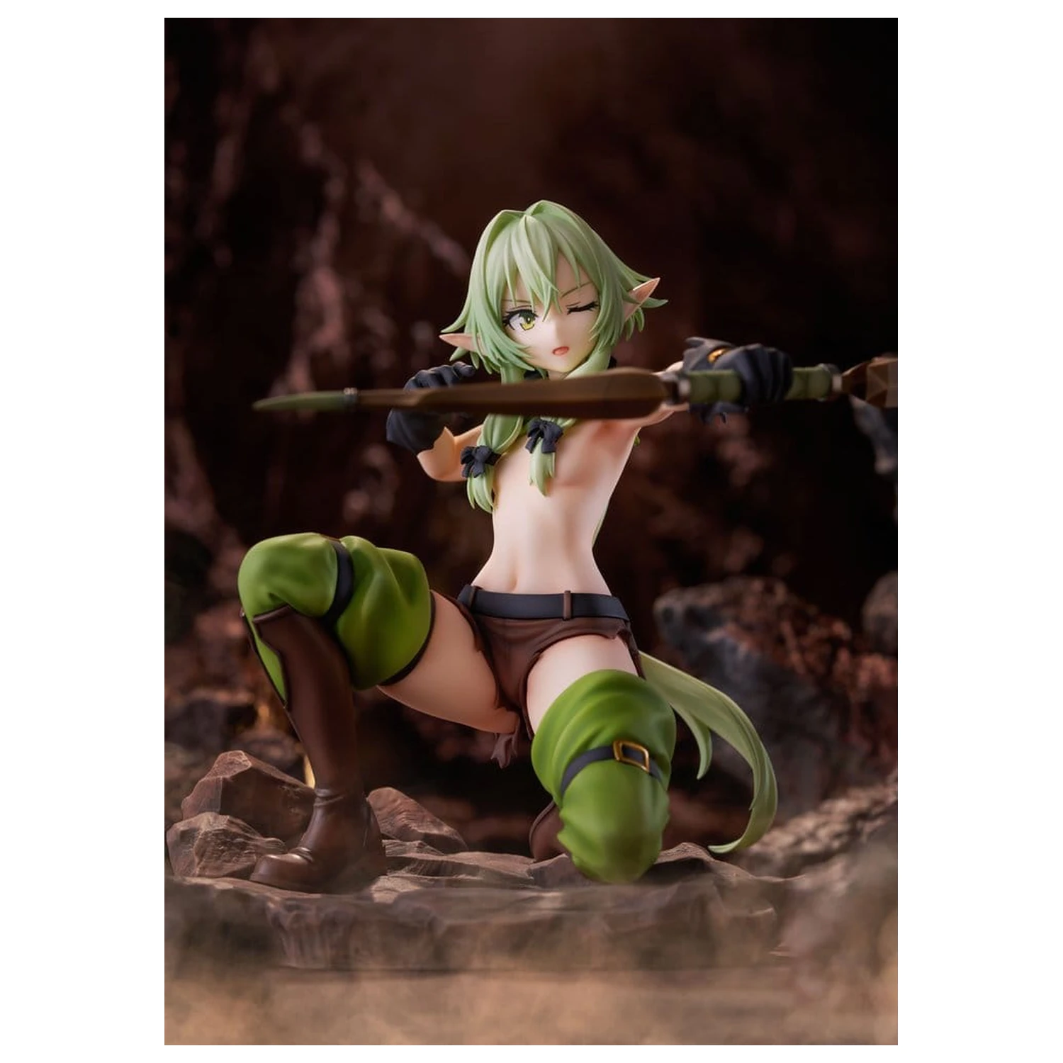 Goblin Slayer II PVC Figur 1/7 High Elf Archer battle with goblins Ver. AmiAmi Limited Edition 16 cm Produktfoto
