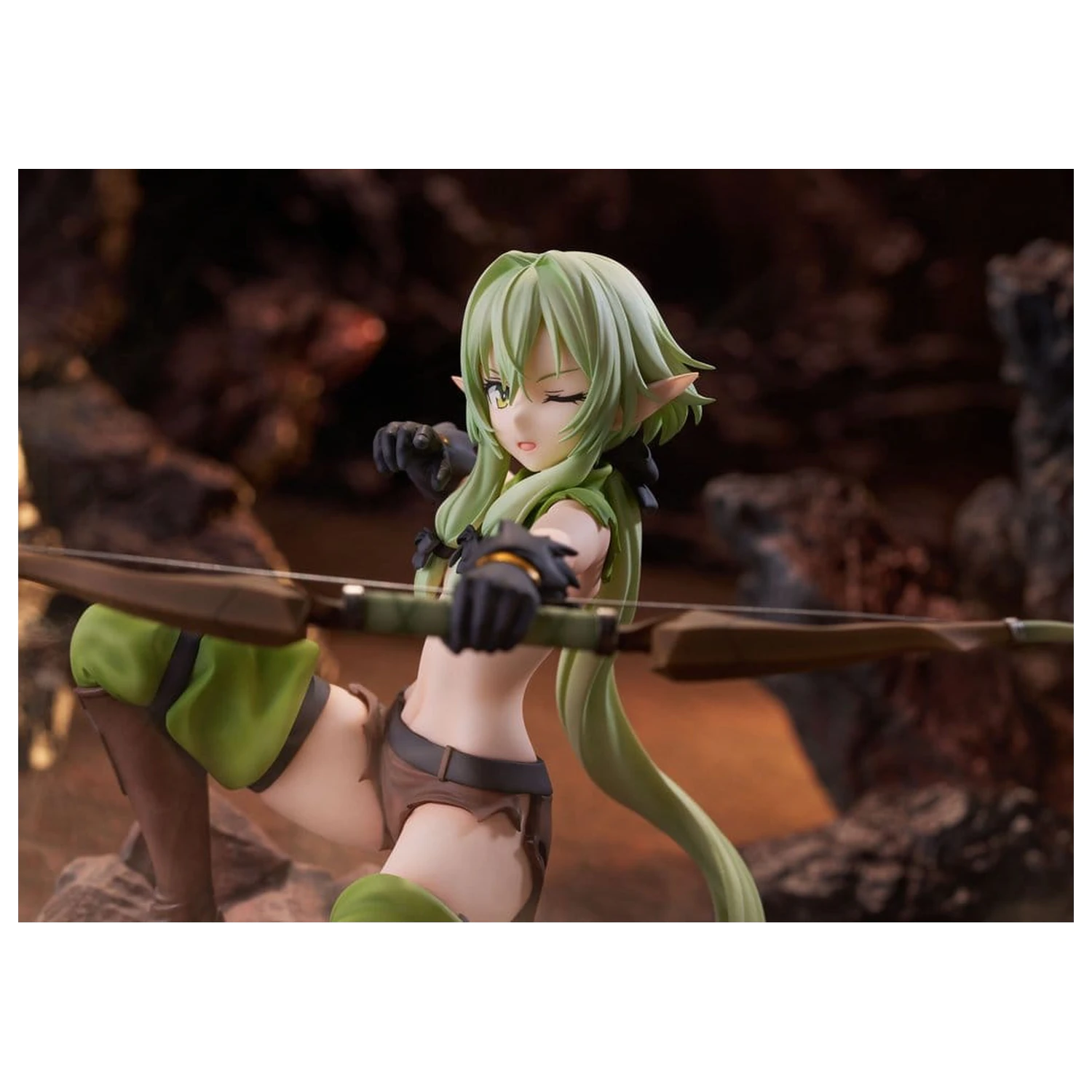 Goblin Slayer II PVC Figur 1/7 High Elf Archer battle with goblins Ver. AmiAmi Limited Edition 16 cm Produktfoto