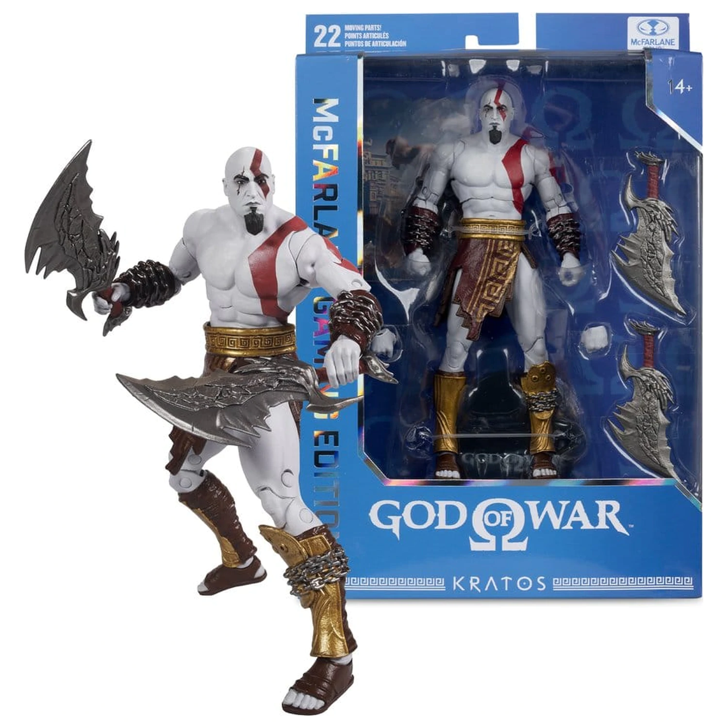 God of War McFarlane Gaming Edition Actionfigur Kratos 18 Zentimeter Produktfoto