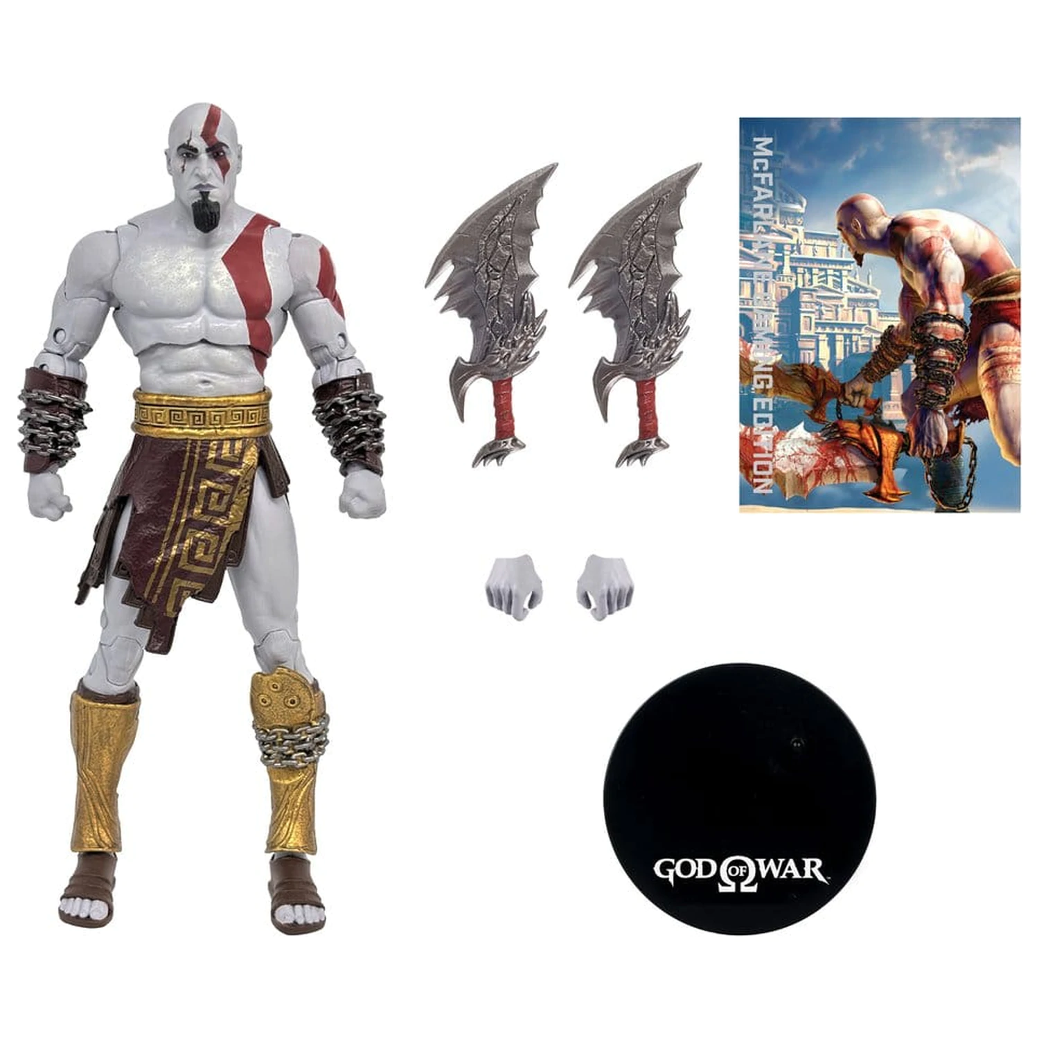 God of War McFarlane Gaming Edition Actionfigur Kratos 18 Zentimeter Produktfoto