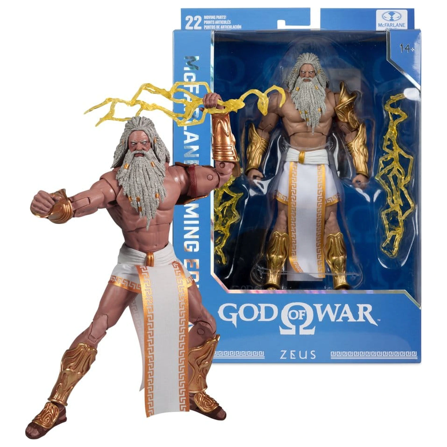God of War McFarlane Gaming Edition Actionfigur Zeus 18 cm Produktfoto
