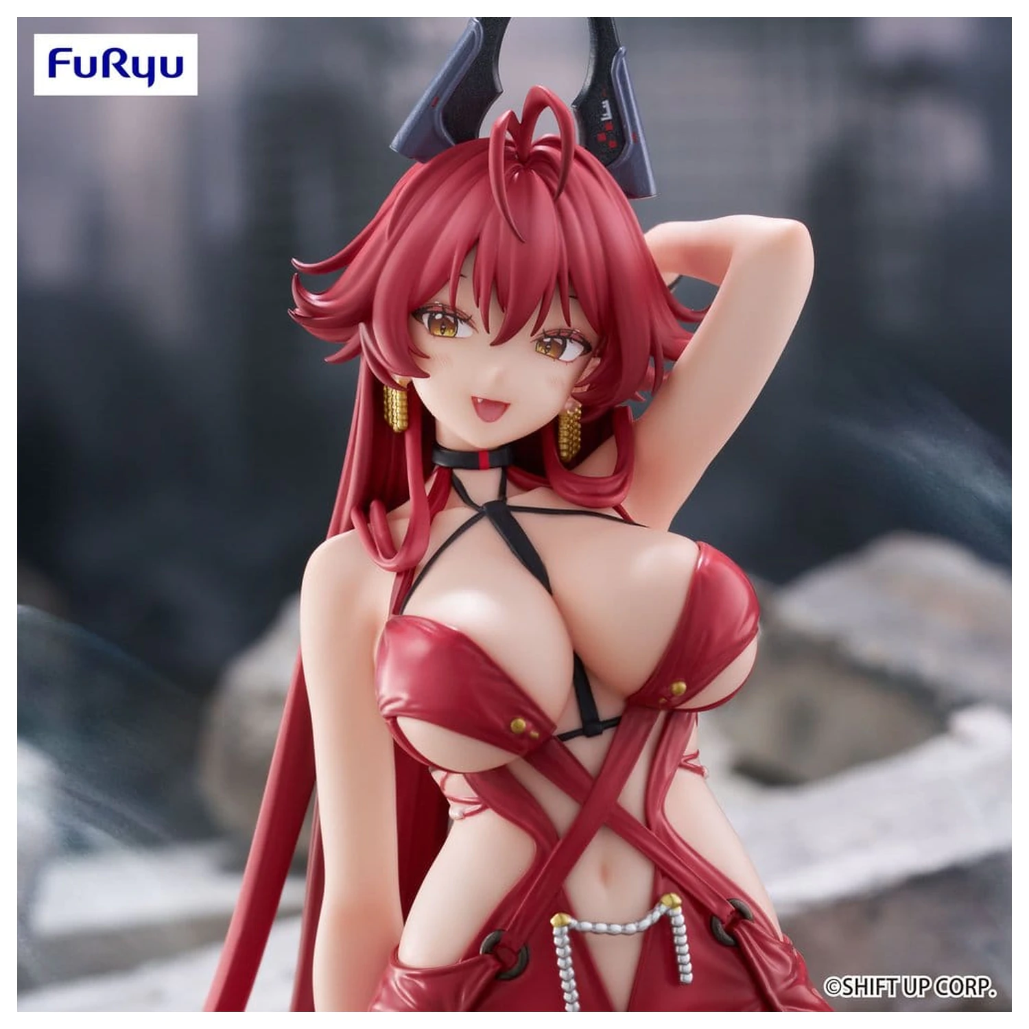 Goddess of Victory: Nikke Noodle Stopper PVC Figur Red Hood: Nonsense Red 14 cm Produktfoto