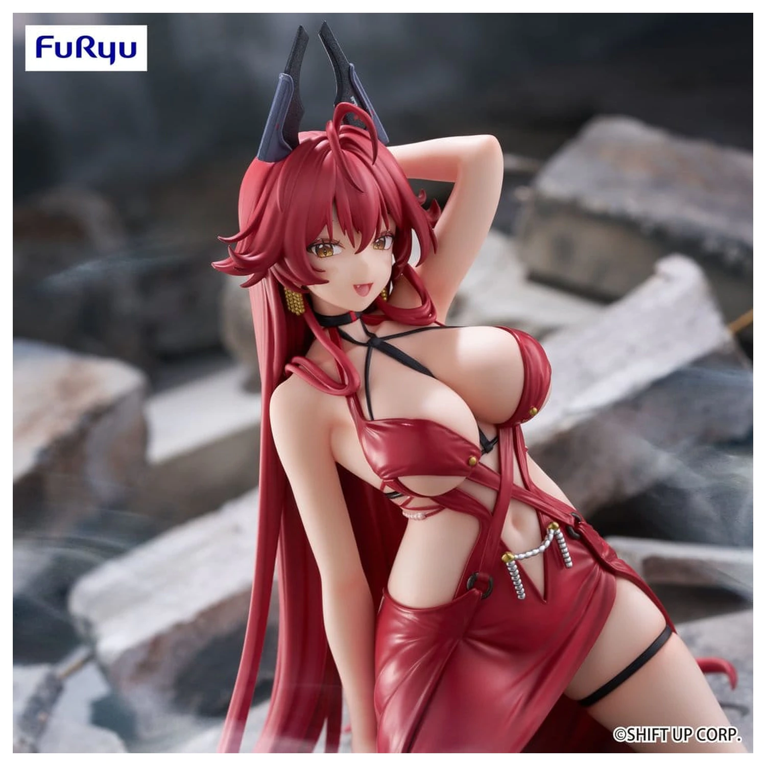 Goddess of Victory: Nikke Noodle Stopper PVC Figur Red Hood: Nonsense Red 14 cm Produktfoto